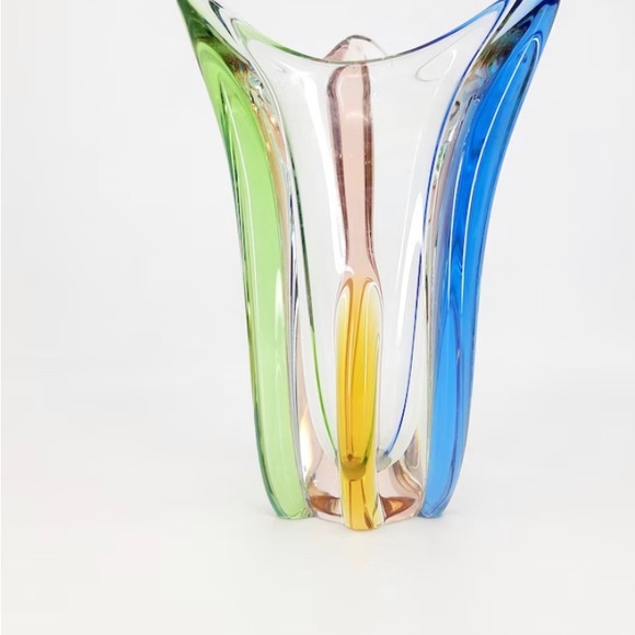 Mid-Century Frantisek Zemek Glass Rhapsody Rainbow Vase - Picture 5 of 6
